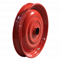 air tire + wheel 12 1/2 x 2 1/4 (2.25-8) C-51 1.25x8 (12 1/5x 12 1/4) roller bearing Ø30 steel red carmine red RAL 3002