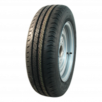 air tire + wheel 155/70 R12C R701 M+S 4½Jx12H2 steel grey white aluminum RAL 9006