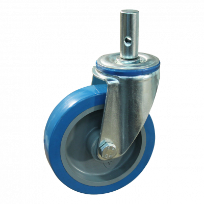 swivel castor 125mm serie 21 ᠆ 12 Bolt hole Pin roller bearing