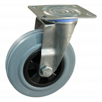 swivel castor 125mm series 11 ᠆ 30 Plate mounting SS roller bearing