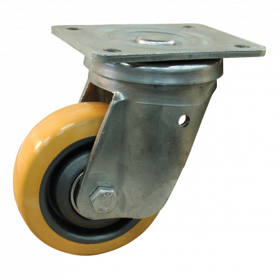 swivel castor 125mm serie 21 ᠆ 36 Plate mounting Stainless steel ball bearing