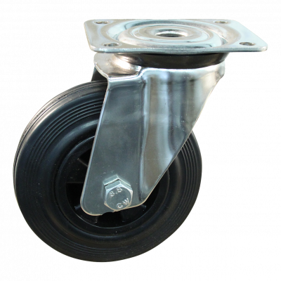 swivel castor 160mm series 01 ᠆ 31 Plate mounting SS roller bearing
