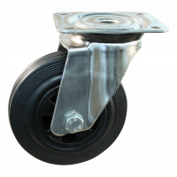 swivel castor 125mm series 01 ᠆ 31 Plate mounting roller bearing