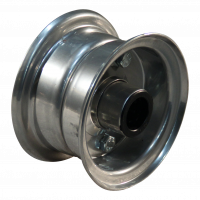 fixed castor 4.00-4 V-6504 2.10-4H2 roller bearing Ø25 NL75mm 20 Plate mounting steel grey