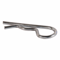 grip-clip, single Ø5mm spring steel, white galvanized