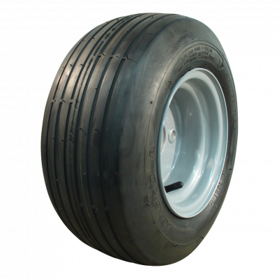 air tire + wheel 16x6.50-8 V-3503 5.50x8H2 steel grey white aluminum RAL 9006