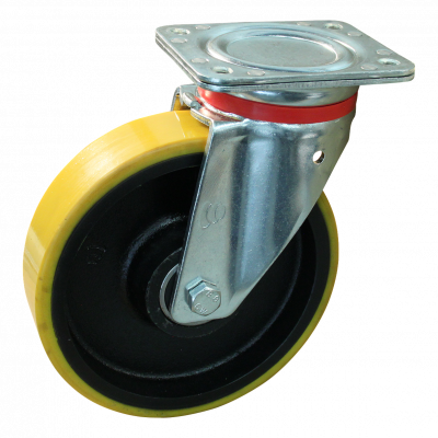 swivel castor 200mm series 28 ᠆ 17 Plate mounting ball bearing