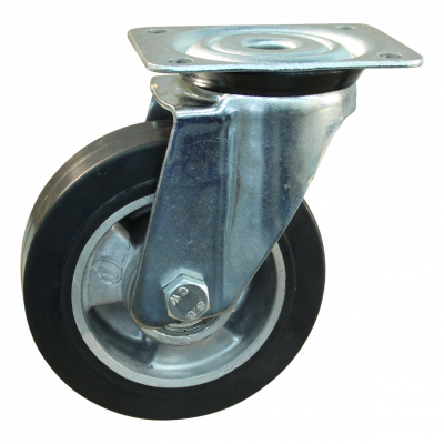 roulette pivotante 100mm série 10 ᠆ 91 Fixation platine roulement à billes