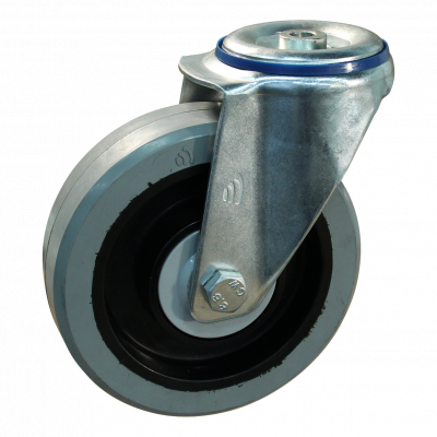 roulette pivotante 125mm série 14 ᠆ 12 Trou de boulon roulement à billes