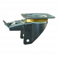 swivel castor with brake 125mm series 03 ᠆ 16 Plate mounting ball bearing