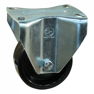 fixed castor 125mm serie 35 ᠆ 09 Plate mounting plain bore
