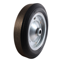 wheel + solid tyre 385mm serie 43 roller bearing