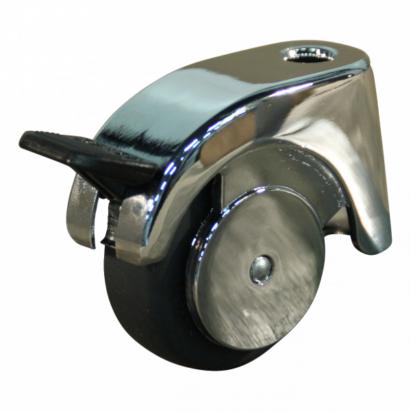 roulette pivotante avec frein 50mm série 50-09 Fixation platine roulement à  billes - Protempo B.V.