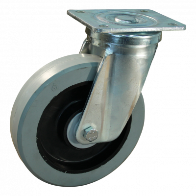 swivel castor 200mm series 14 ᠆ 18 Plate mounting ball bearing