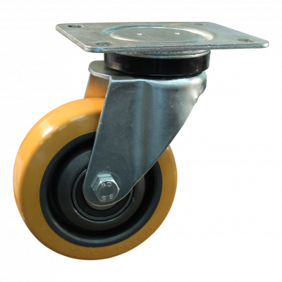 roulette pivotante 125mm serie 21 ᠆ 14 Fixation platine roulement à billes