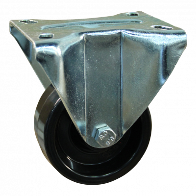 fixed castor 100mm serie 35 ᠆ 19 Plate mounting plain bore