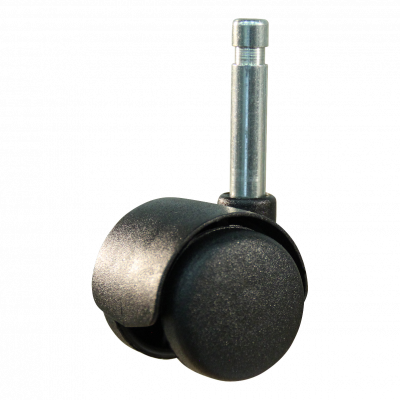roulette pivotante 40mm série 65 - 68 Pin lisse avec avec manchon plastique palier lisse