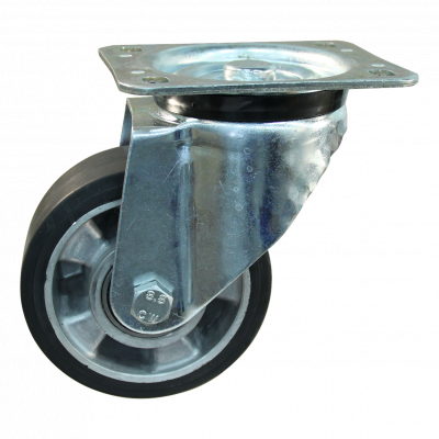 swivel castor 125mm series 10 ᠆ 91 Plate mounting ball bearing