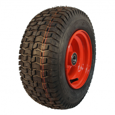 air tire + wheel 16x6.50-8 V-3502 + 5.50Bx8H2 NL100mm steel red carmine red RAL 3002
