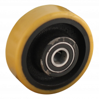 roue fixe 125mm série 28 ᠆ 18 Fixation platine roulement à billes