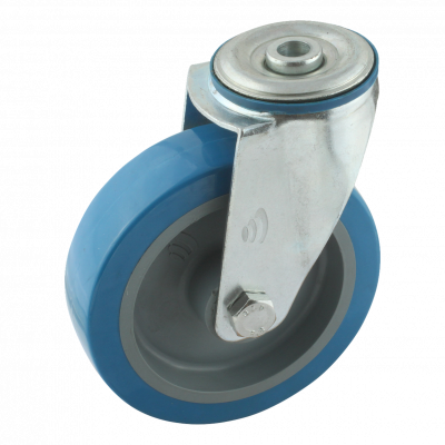 swivel castor 125mm serie 21 ᠆ 12 Bolt hole roller bearing