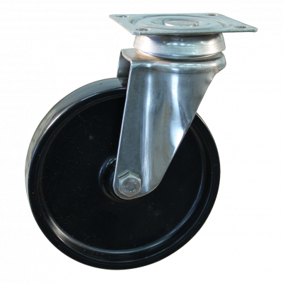 roulette pivotante 50mm serie 65 ᠆ 37 Fixation platine palier lisse