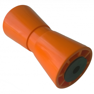 kielrol PVC oranje RAL2008 Ø90mm 194mm Ø17mm