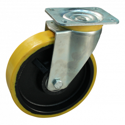 swivel castor 200mm series 28 ᠆ 16 Plate mounting ball bearing