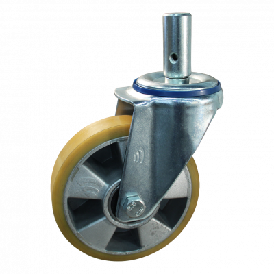 swivel castor 125mm series 29 ᠆ 12 Bolt hole Pin ball bearing
