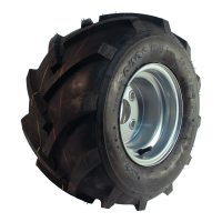 air tire + wheel 18x9.50-8 HF-255 7.00Bx8H2 steel grey white aluminum RAL 9006
