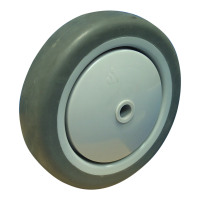 roue fixe 100mm serie 19 ᠆ 12 Fixation platine roulement à billes