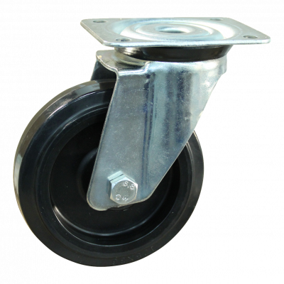 swivel castor 125mm series 07 ᠆ 91 Plate mounting roller bearing