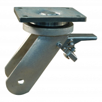 swivel castor with brake 250mm serie 18 ᠆ 22 Plate mounting ball bearing