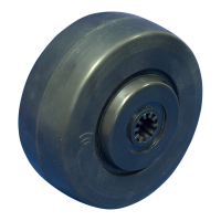 roue fixe 125mm série 05 ᠆ 91 Fixation platine roulement à billes