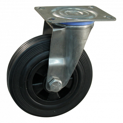 roulette pivotante 100mm série 01 ᠆ 30 Fixation platine palier lisse