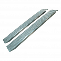 jeu de rampes droites aluminium 2500 x 260mm support de rampe (L normal)