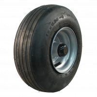 air tire + wheel 15x6.00-6 KT-303 10PR 4.50Ax6 NL88mm steel grey white aluminum RAL 9006