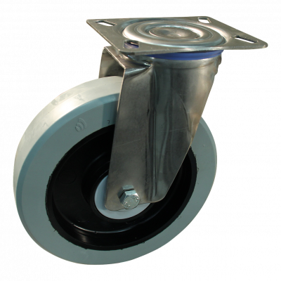 roulette pivotante 200mm série 14 ᠆ 30 Fixation platine roulement à billes