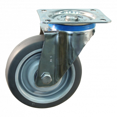 swivel castor 125mm serie 19 ᠆ 31 Plate mounting Stainless steel ball bearing