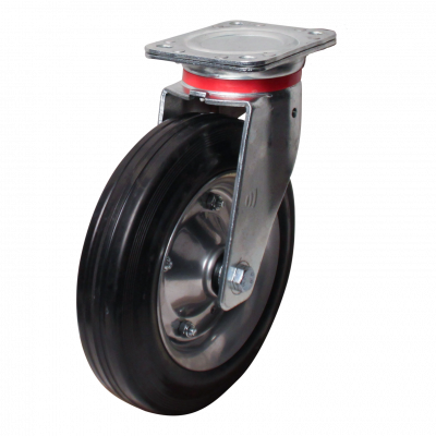 swivel castor 250mm series 02 ᠆ 17 Plate mounting roller bearing