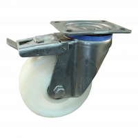 roulette pivotante avec frein 150mm serie 34 ᠆ 35 Fixation platine Roulement à billes en inox