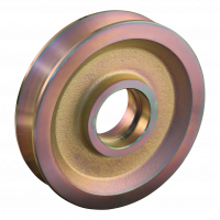 fixed castor 150mm series 744 ᠆ 14 Plate mounting ball bearing