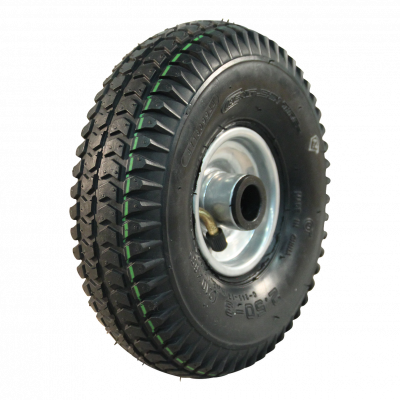 air tire + wheel 2.50-3 (210x65) C-248 CST 1.50x3 roller bearing NL60mm steel grey white aluminum RAL 9006