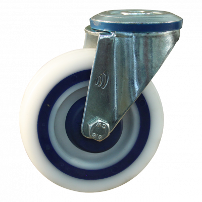 swivel castor 125mm series 09 ᠆ 10 Bolt hole roller bearing