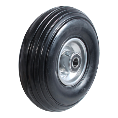 roue + pneu en caoutchouc solide 260mm serie 43 ᠆ roulement à billes