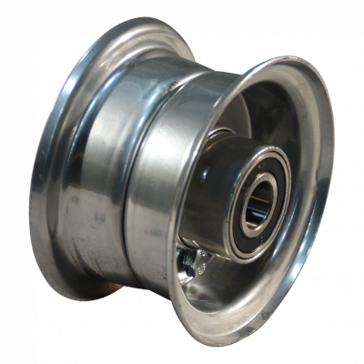 wheel 2.10-4 ball bearing Ø20 NL75mm steel grey white aluminum RAL 9006