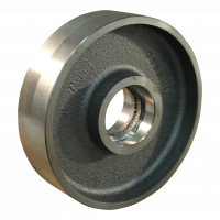 fixed castor 150mm serie 45 - 19 Plate mounting ball bearing