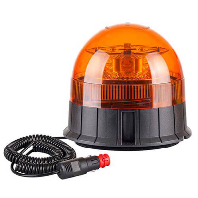 zwaailamp LED oranje 12/24 V Krulsnoer met sigarettenaansteker