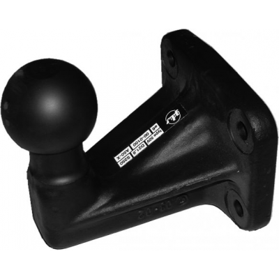 towing ball with flange menium black