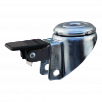 swivel castor with brake 50mm serie 93 ᠆ 40 Draadstift M10 ball bearing